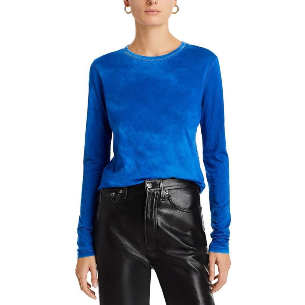 Cotton Citizen Womens Blue Solid Cotton Pullover Top NWOT